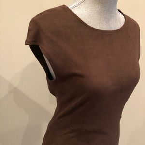 Level 99 faux suede high-low dress size M